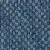 Woven fabric texture, blue and navy heathered tones, dense grid pattern with fuzzy yarns; Argali 18039, Vezzelloni collection fabric top.