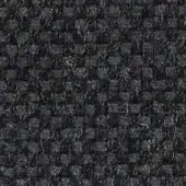 Dark charcoal gray woven fabric texture with heathered effect, dense nubby surface, and repeating square weave pattern; verzelloni argali 18044.