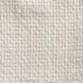 Woven fabric texture, creamy off-white color, regular grid pattern with cord-like threads and matte finish, sample presentation with text overlay.