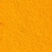 Orange fabric swatch displaying a dense, irregular weave and matte finish, with a consistent tone and granular texture throughout the composition.