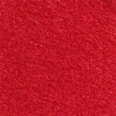 Red fabric swatch with dense, nubby texture and tonal variations, displaying a woven surface and even studio lighting.