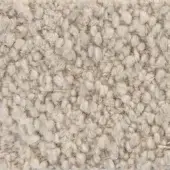 Creamy off-white verzelloni fabric texture with dense looped pile, subtle grid pattern from horizontal and vertical threads, plush nubby surface.