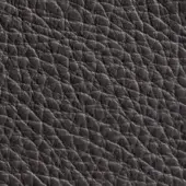 Dark brown pebbled leather texture with a dense, repeating pattern of small indentations and a matte finish, displaying consistent shading.