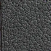 Dark gray pebbled leather texture with irregular grain, matte finish, and visible backing; includes “verzelloni dallas 15008” text.