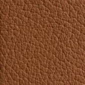 Brown leather texture with a consistent pebbled grain and matte finish, displaying subtle shading variations across a dense, uniform surface.