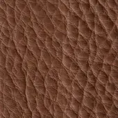 Brown quilted leather texture with repeating circular pattern and matte finish, displaying “verzelloni” manufacturer text.