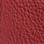 Reddish-brown leather texture with repeating circular nodes and linear grooves, displaying a scale-like pattern; labeled “pelleextra 361” and “pelle”.
