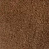 Brown leather texture with intricate grain, displaying irregular lines and creases, a matte finish, and subtle tonal variations.