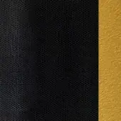 Black woven fabric and gold metallic texture, vertical composition with contrasting granular and rough surfaces, diffused lighting.