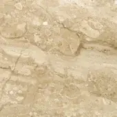 Breccia Sarda marble texture, beige and tan sedimentary rock, layered formations with embedded pebbles and uneven matte finish.