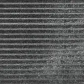 Giorgetti Infinity Cord 5183 Charbon corduroy fabric, medium gray, with narrow vertical ribs in a dense, linear texture.