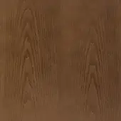 Ashwood texture sample with warm brown stain, featuring prominent undulating grain and matte finish for natural wood appearance.