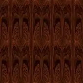 Pau ferro wood texture, warm brown tones, repeating vertical grain pattern, symmetrical composition, glossy reflective surface, tileable design.