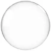 Glass sphere, clear material, rounded shape reflecting light on a white background, smooth glossy surface, studio product shot.
