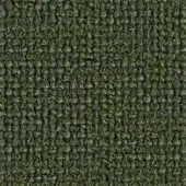 Dark green Axum fabric texture with a speckled, looped pile and uneven surface, displaying a muted, earthy tone and granular weave.
