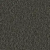 Dense looped pile fabric in gray-brown tones, exhibiting a consistent nubby texture and matte finish, labeled “lago > fabric > barnum”.