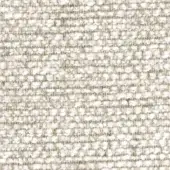 Creamy off-white woven fabric texture with heathered tones, dense nubby weave, matte finish, and subtle "francis f100" pattern.