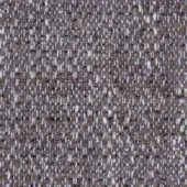 Woven fabric texture, muted lavender and off-white, irregular tweed-like pattern with speckled brown fibers, dense nubby weave, studio lighting.
