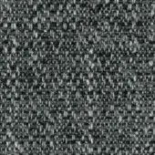 Woven fabric texture in medium gray with lighter highlights, displaying an irregular pattern and visible intersecting lines; text reads “lago fabric francis f113”.