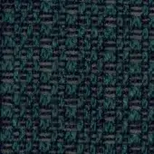 Teal fabric sample with a dense, rectangular block weave and heathered texture; includes gray threads and code “f314”.
