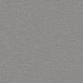 Woven gray fabric texture with linear pattern, matte finish, dense construction; “lago fabric penny creta” material sample.