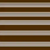 Horizontal white stripes on dark brown fabric, evenly spaced linear texture; labeled “lago tessuto righe huggy righe” for upholstery applications.
