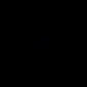 Minimalist graphic design featuring the word “lago” in white sans-serif text over black, with “materials > lacquered > nero” below.