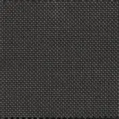 Dark gray textile sample with a uniform grid weave, dense construction, and folded hem, exhibiting a subtle sheen and matte finish.