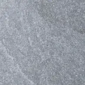 Granite texture displaying a dense, mottled grey coloration with irregular particles and a matte finish, resembling natural stone flooring.