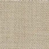 Woven fabric texture, off-white tone, grid pattern with horizontal and vertical threads, matte finish, manufacturer detail text.