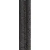 Antracite woven fabric band with a crossweave pattern, centered vertical seam, and clean edges; Varaschin “Emma Cross” textile sample.