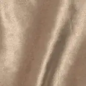 Brilliant Velour fabric sample, warm brown, dense short pile with subtle sheen and vertical highlights from directional nap and soft folds.