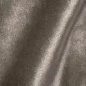 Dark gray velour fabric texture, Vismara Brilliant Velour VE05, with short pile, vertical striations, and diagonal shadows.