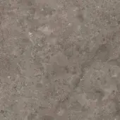 Ceramic stone effect texture, Gris Dugent color, mottled granular pattern with gray and beige tones, matte finish for outdoor use.