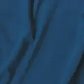 Blue nabuk fabric with soft folds and a velvety texture, displaying tonal variations and a smooth, draped composition against a dark background.