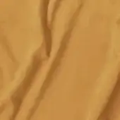 Golden-brown draped fabric with a smooth, lustrous texture and flowing folds, exhibiting a soft sheen and uniform background.