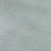 Matt velour fabric texture in pale blue-green, short-pile with a dense nap, displaying a finely granular, uniformly matte surface; vismara label.