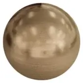 Matt bronze steel sphere with subtle tonal variations and a faint line, displayed on a white background with diffused lighting.