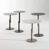 Impeccable Bonaldo Innesti side table with geometric linearity and sleek black finish on a cylindrical metal base