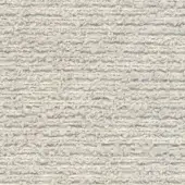 Boucle fabric, pale grey, irregular looped pile with subtle horizontal lines creating a dense, nubby, tactile surface and matte finish.