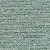 Boucle fabric sample, aquamarine, dense nubby pile with horizontal ridges and a soft, tactile, slightly irregular surface texture.