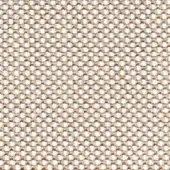 Woven textile sample, off-white and beige, dense grid pattern with circular nodes; “piper b108 lino” visible within weave.