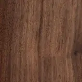 Canaletto wood texture displaying warm brown tones, vertical grain, subtle swirls, polished surface, and sparse dark knots.