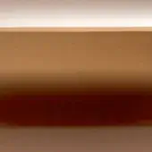 Warm tone gradient, pale white to reddish-brown, with a horizontal dove grey band; smooth, minimalist, abstract color study.