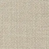 Ecru linen fabric swatch displaying a dense, nubby weave with subtle color variations and a matte finish; “zaffiro ecru” text visible.