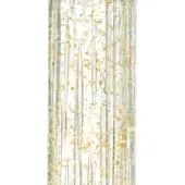 Gold Lucciola, transparent cylinder with gold flake inclusions, smooth surface, diffused lighting, speckled effect.