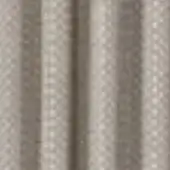 Woven texture sample, light beige, with parallel vertical ridges and a matte finish, displaying a durable, natural fiber construction.