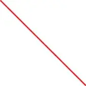 Diagonal red line on white background, solid stroke, high contrast, studio lighting, simple graphic composition, clean visual structure.