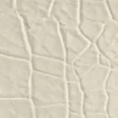 Cracked clay texture, light beige with tonal variations, displaying irregular polygonal relief and soft shadows on a seamless background.