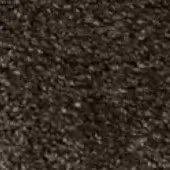 Dark brown granular texture with scattered beige particles, rough uneven surface, dense speckled composition, resembling crushed stone or coarse fabric.